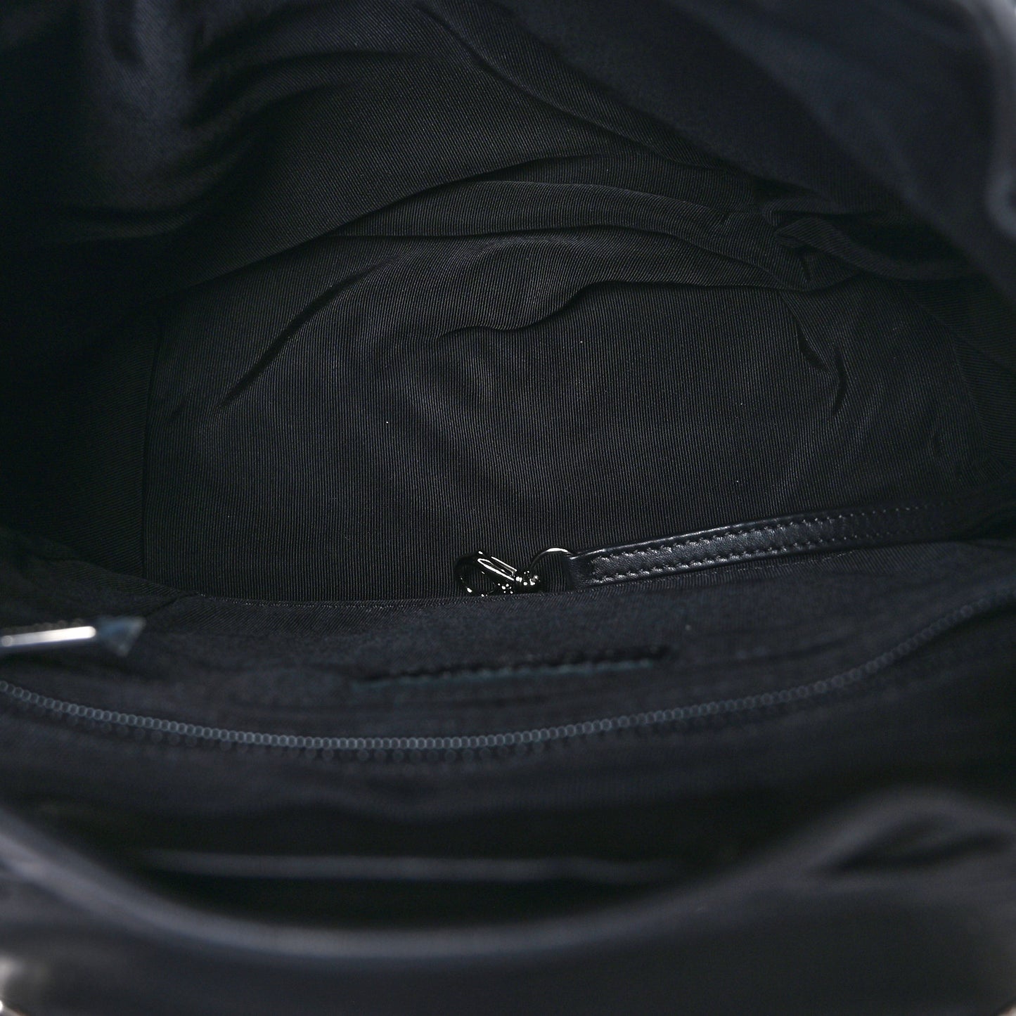 Calfskin Chevron Quilted Large Urban Spirit Backpack Black