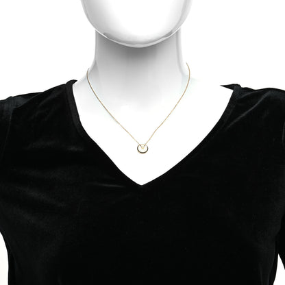 Cartier 18K Yellow Gold Diamond Mother of Pearl XS Amulette de Cartier Pendant Necklace 2 of 6
