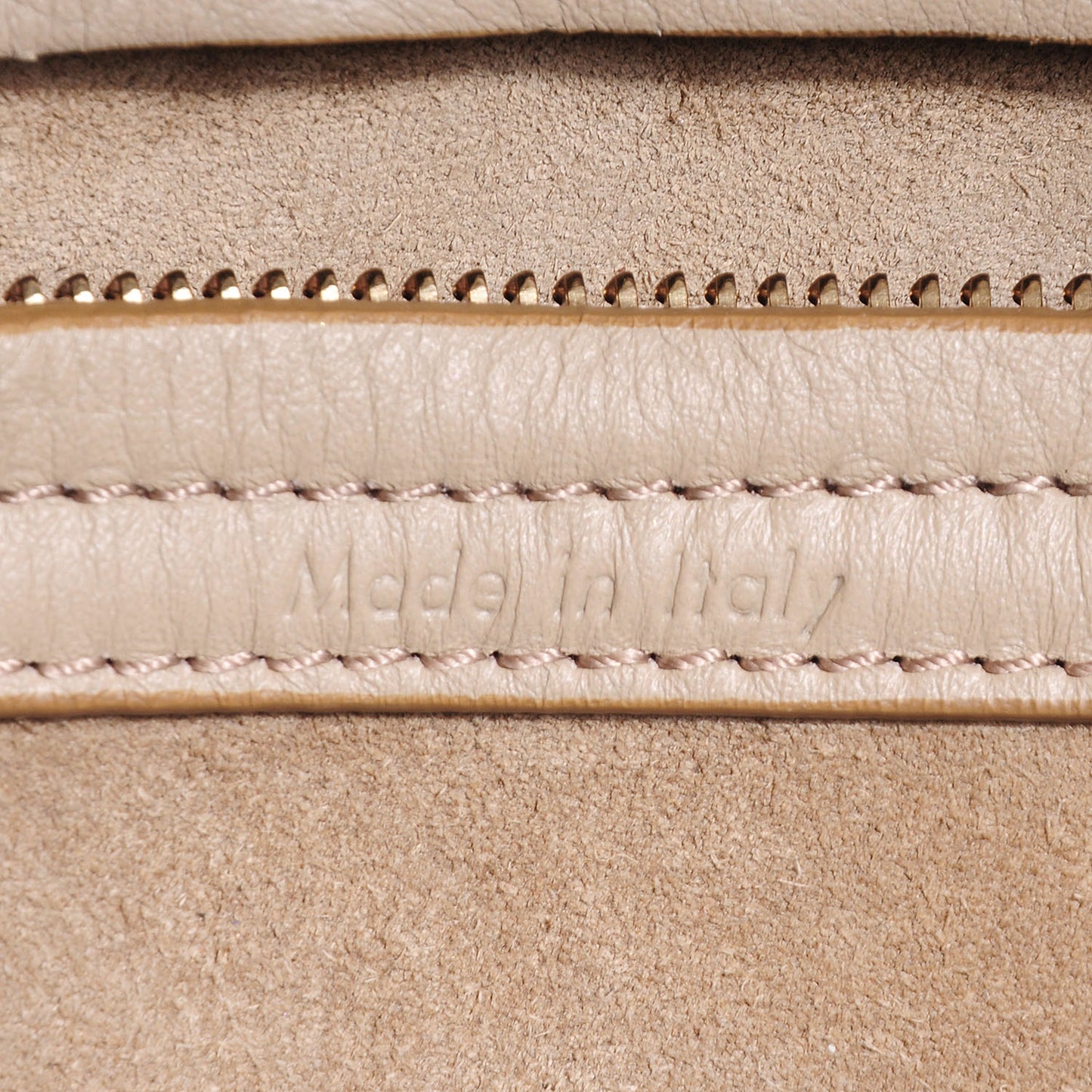 Supple Calfskin Medium Phantom Luggage Beige