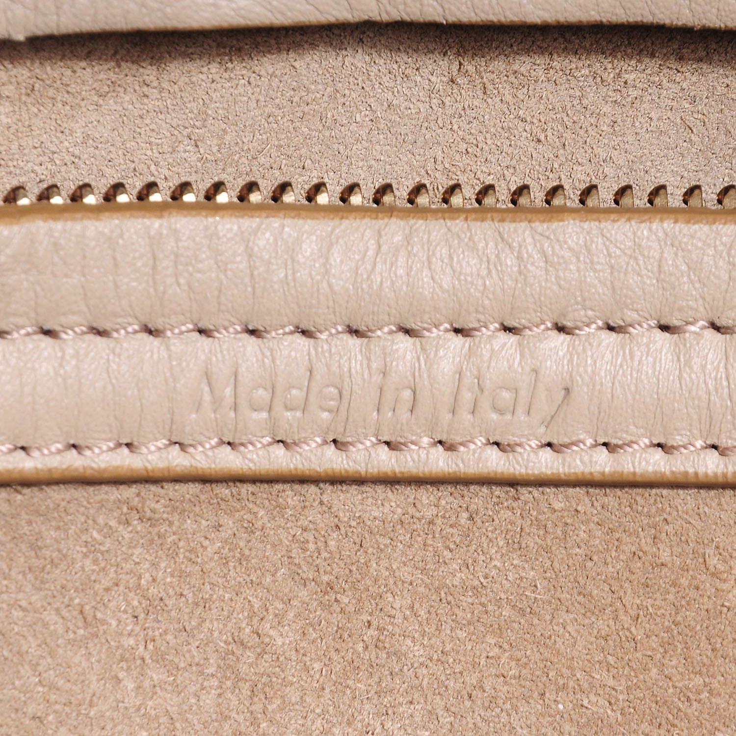 Celine Supple Calfskin Medium Phantom Luggage Beige 6 of 8