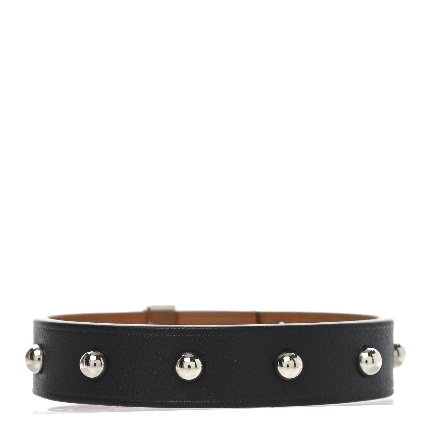 Hermes Swift Mini Dog Clous Ronds Bracelet T1 Black 3 of 5
