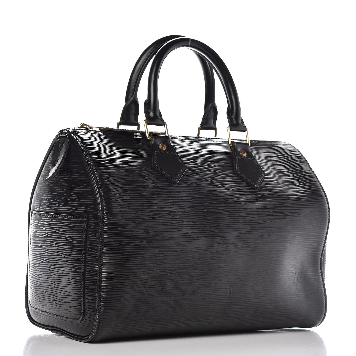 Louis Vuitton Epi Speedy 25 Black 3 of 15