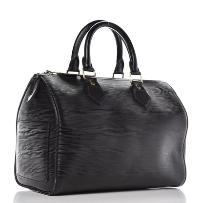 Louis Vuitton Epi Speedy 25 Black 3 of 15