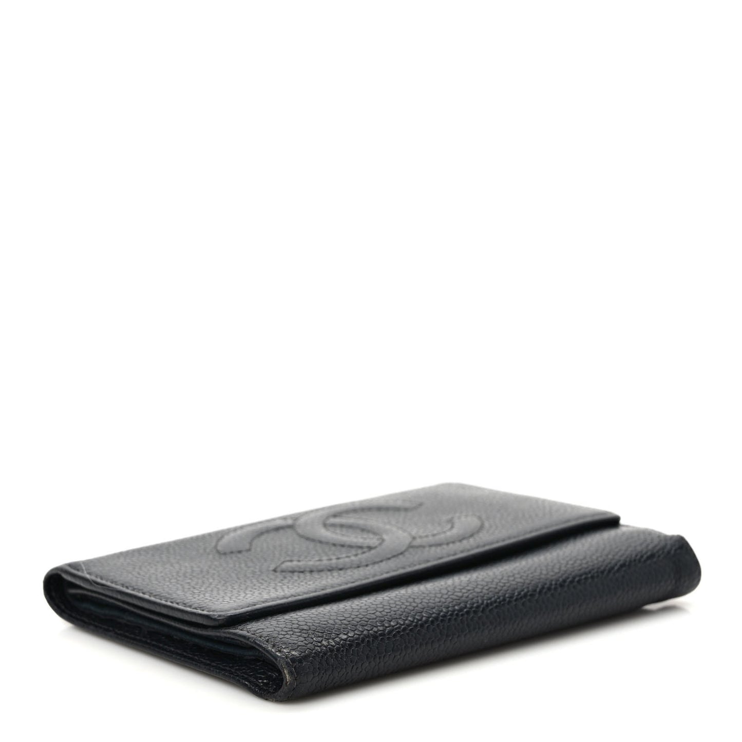 Caviar Timeless CC Flap Wallet Black