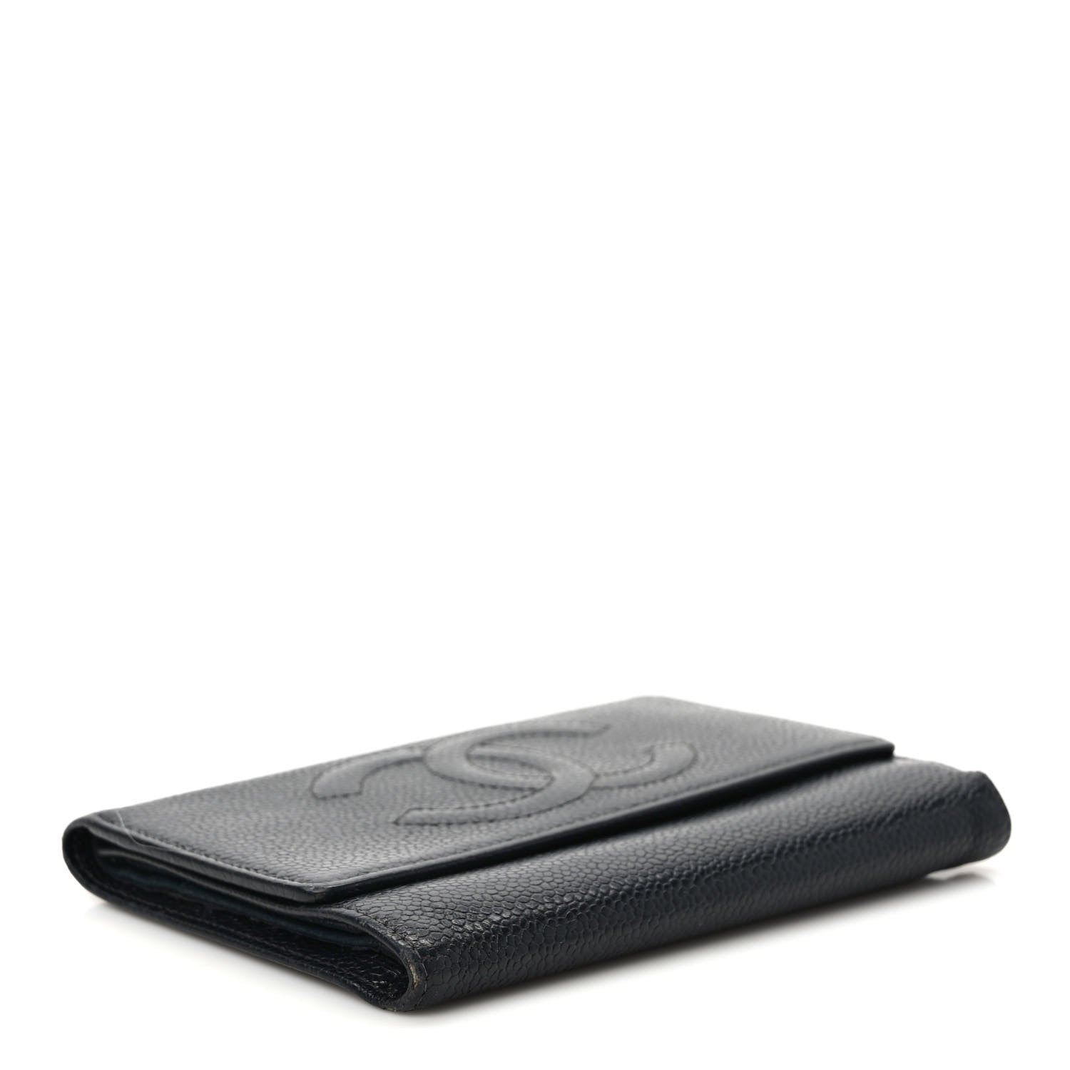 Chanel Caviar Timeless CC Flap Wallet Black 4 of 10