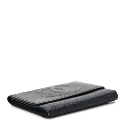 Chanel Caviar Timeless CC Flap Wallet Black 4 of 10