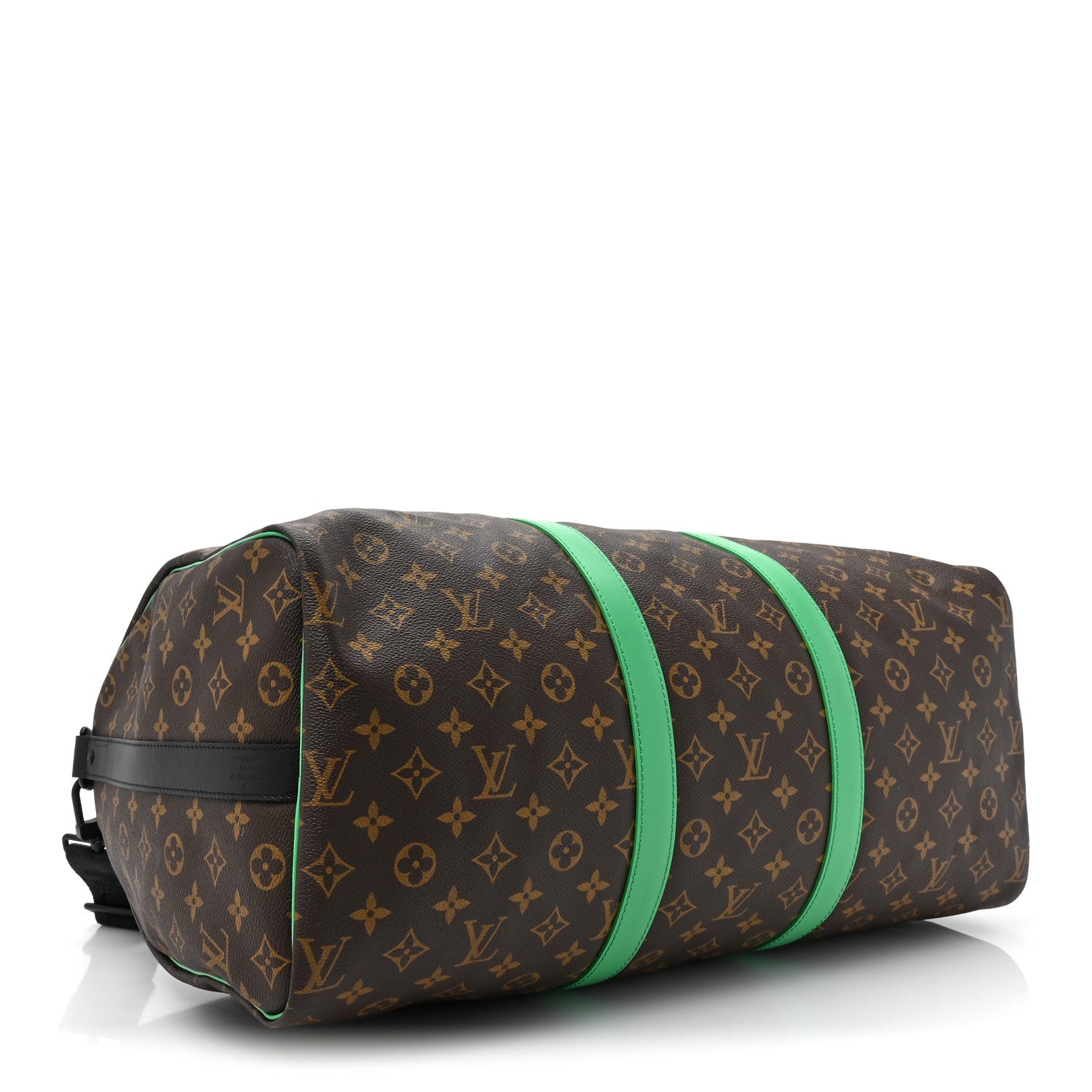 Louis Vuitton Monogram Macassar Keepall Bandouliere 50 Minty Green 4 of 11
