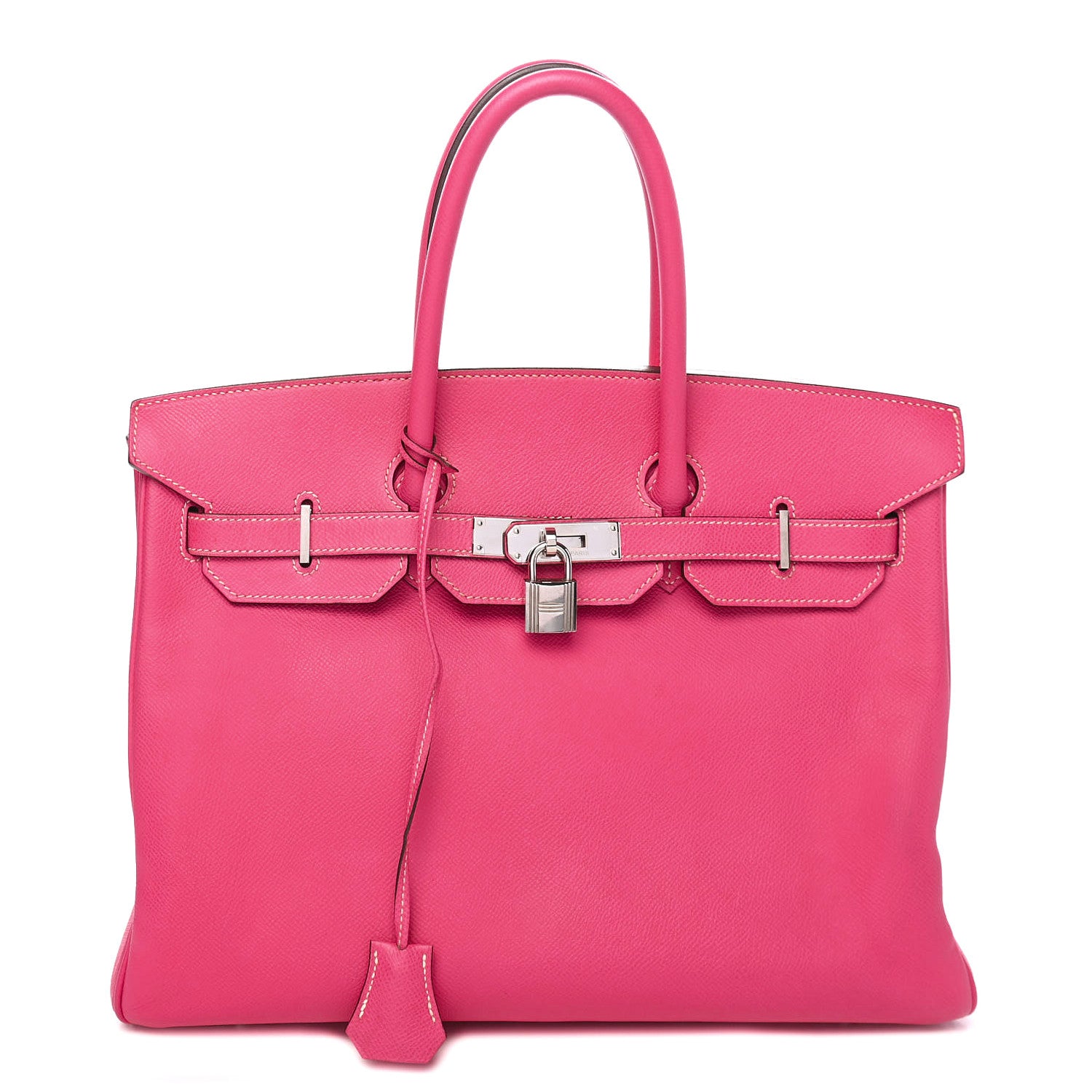 Hermes Epsom Candy Birkin 35 Rose Tyrien Rubis 1 of 32