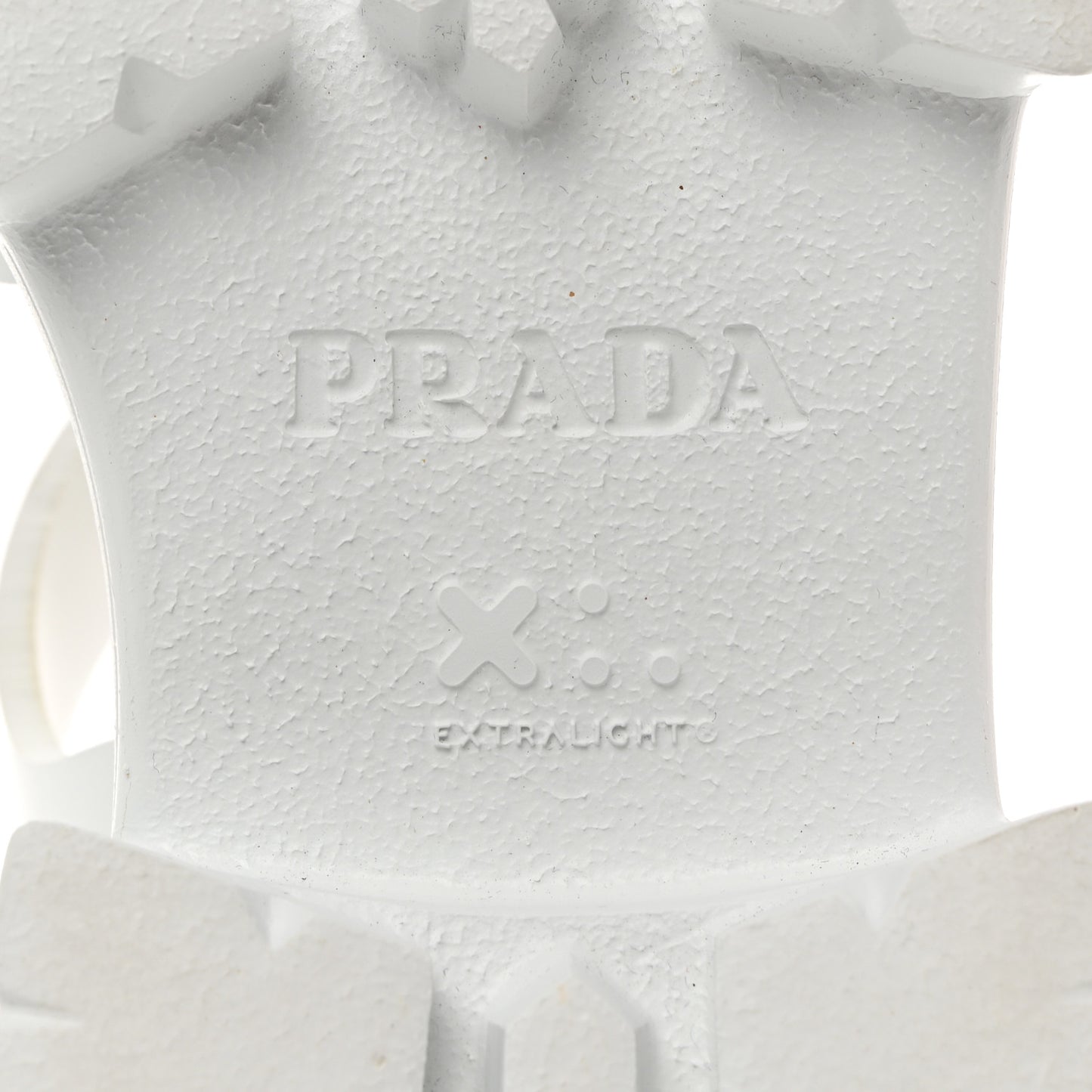Foam Rubber Metal Triangle Logo Monolith 55mm Cage Sandals 39 White