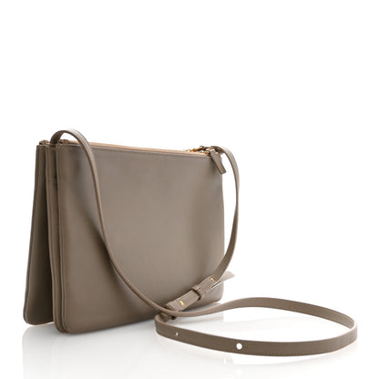 Celine Lambskin Large Trio Crossbody Bag Beige 3 of 13