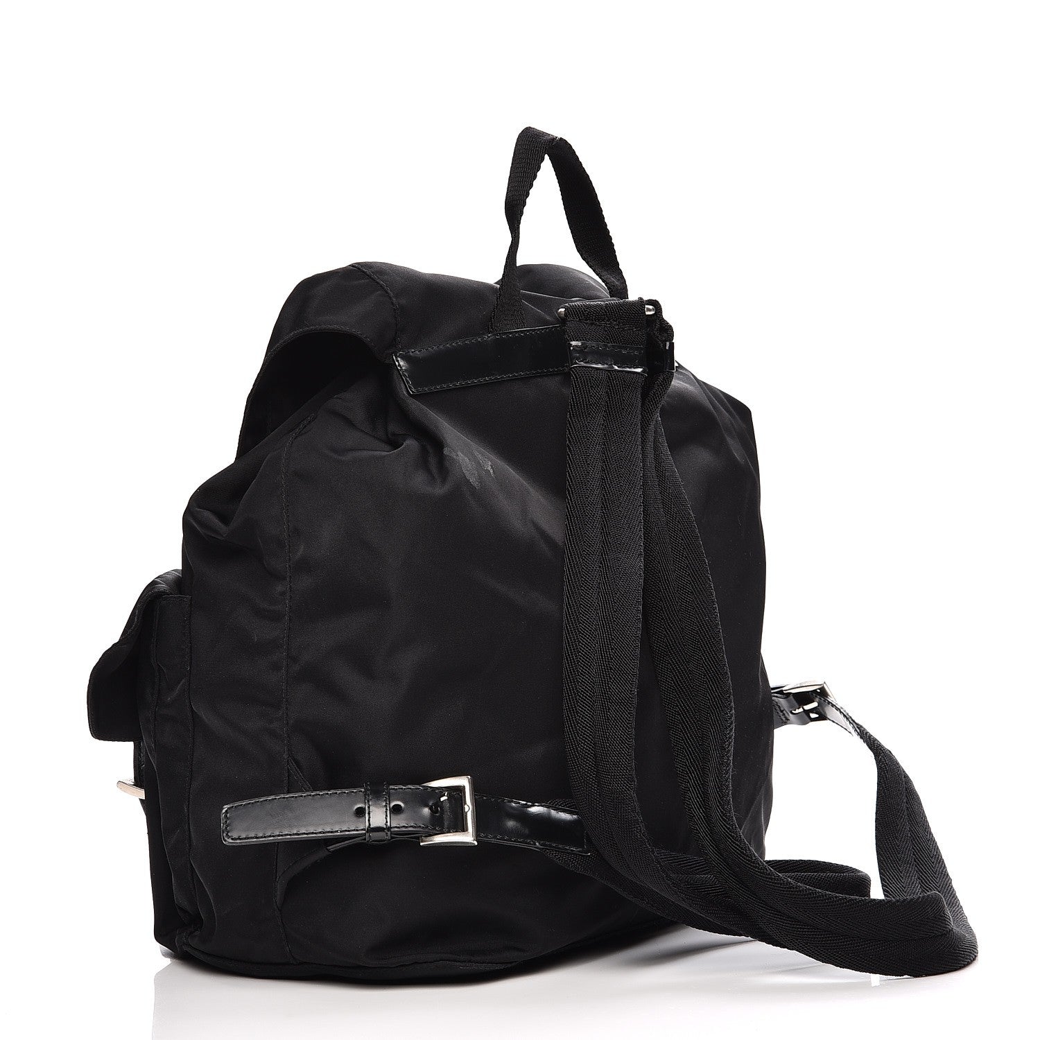 Prada Nylon Vela Medium Backpack Black 3 of 12