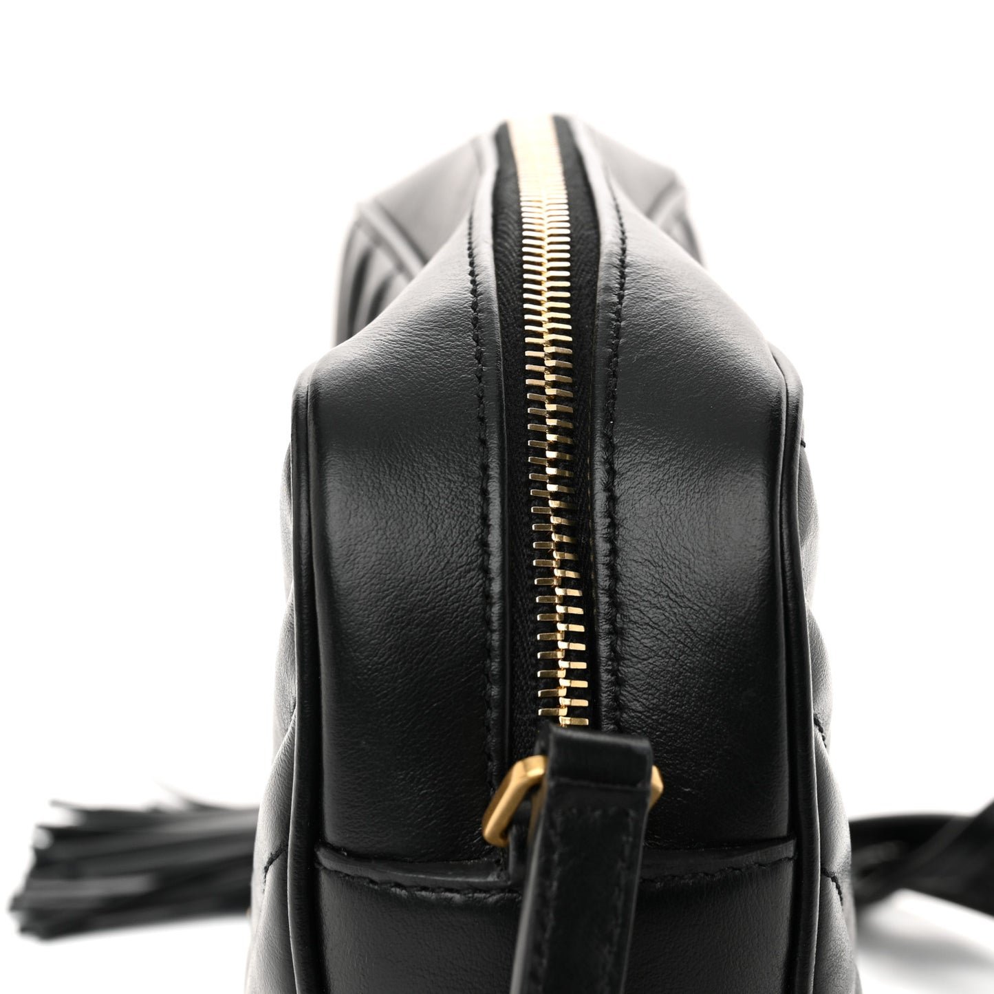 Calfskin Matelasse Monogram Lou Camera Bag Black