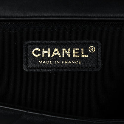 Chanel Calfskin Quilted Small Lady Handle Clutch With Chain Black 5 of 12
