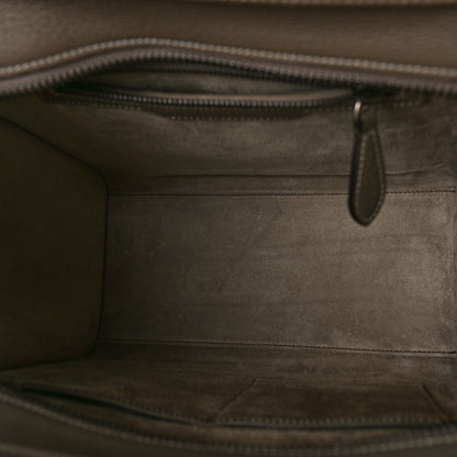 Celine Drummed Calfskin Micro Luggage Souris 8 of 8