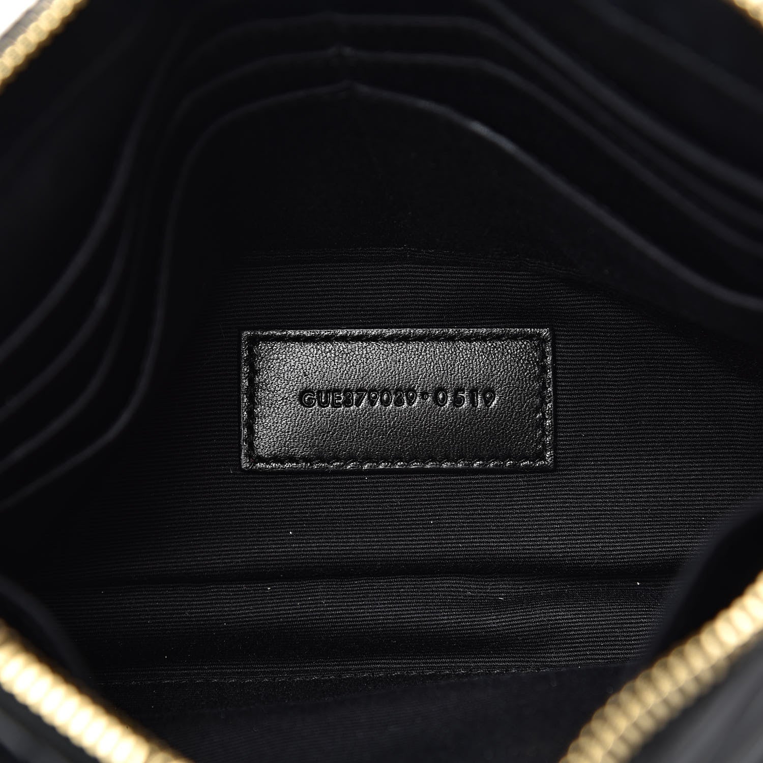 Saint Laurent Calfskin Matelasse Chevron Monogram A5 Wristlet Black 7 of 11