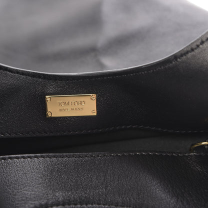 Tom Ford Ramskin Small Alix Padlock Zip Shoulder Bag Black 7 of 15