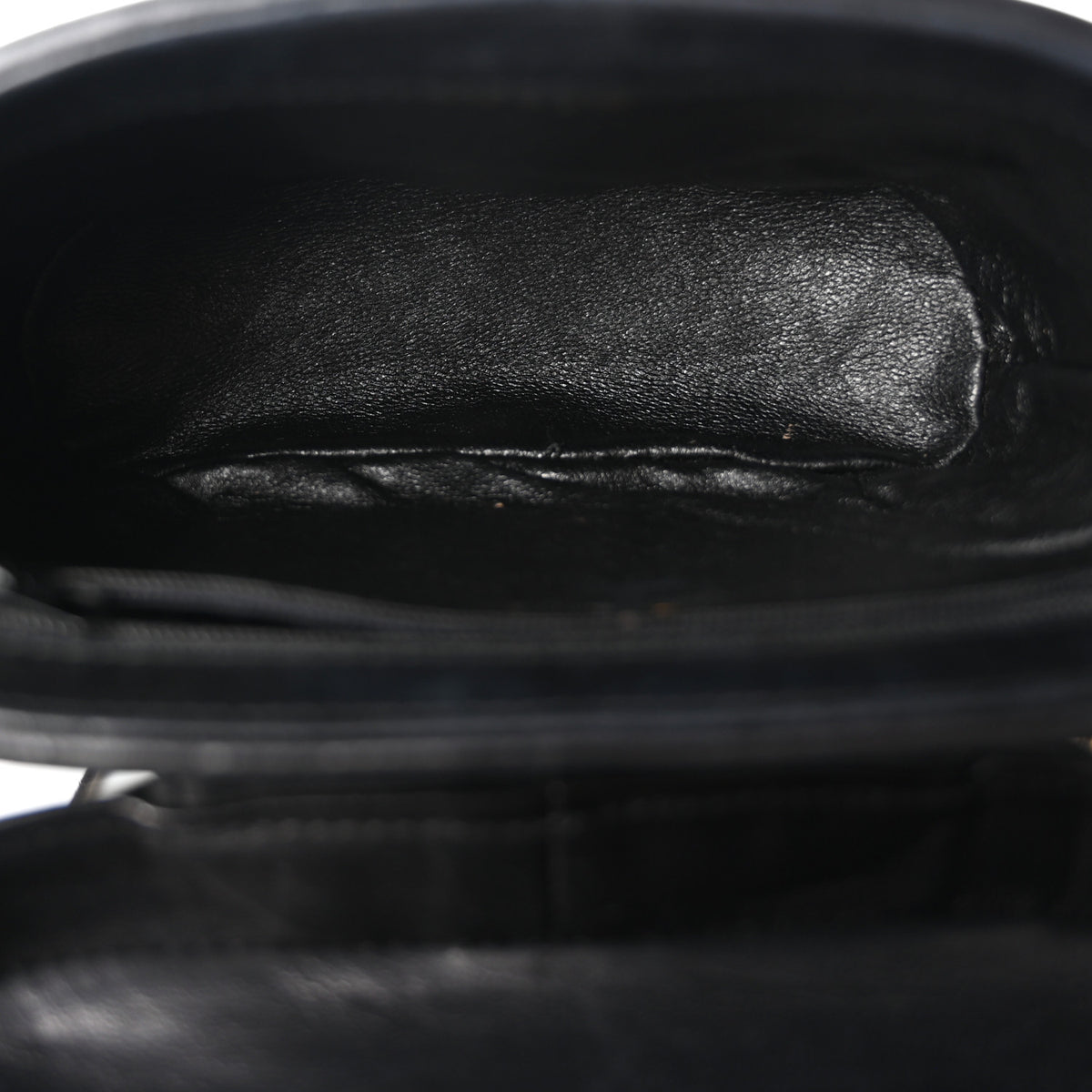 Lambskin Quilted Tassel Shoulder Bag Black