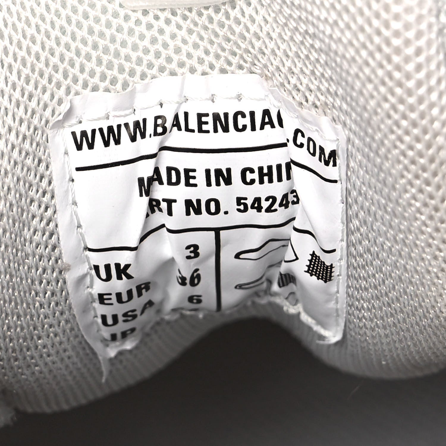 Balenciaga Rubber Mesh Fabric Monocolor Recycled Sole Womens Track Sneakers 36 White 8 of 10