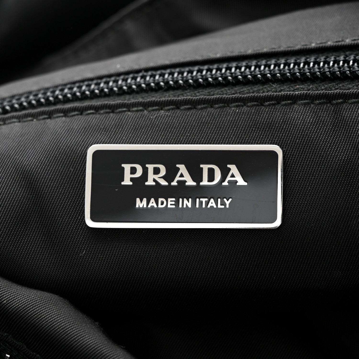 Prada Tessuto Nylon Front Pocket Messenger Bag Black 7 of 12
