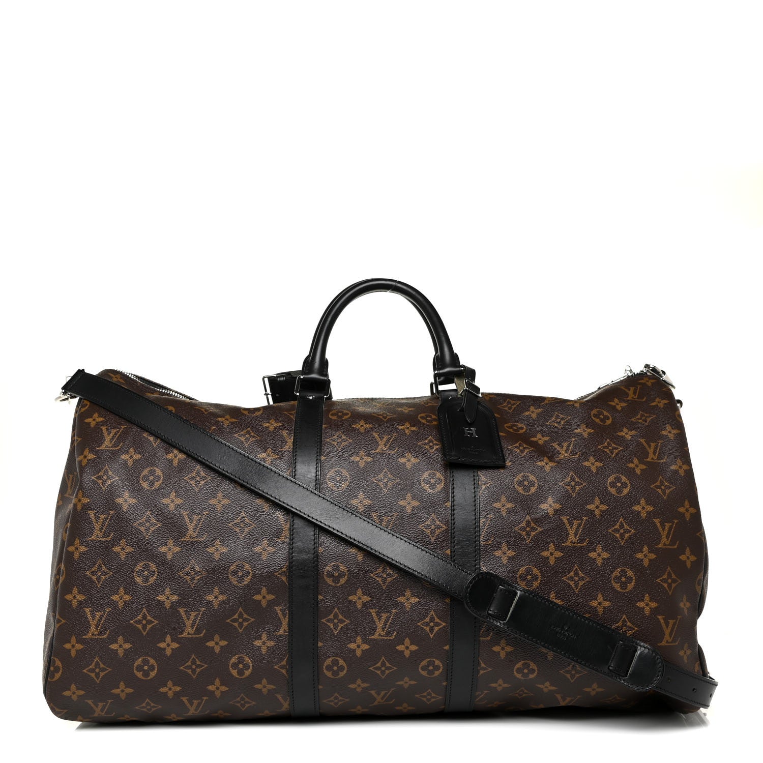 Louis Vuitton Monogram Macassar Keepall Bandouliere 55 1 of 17