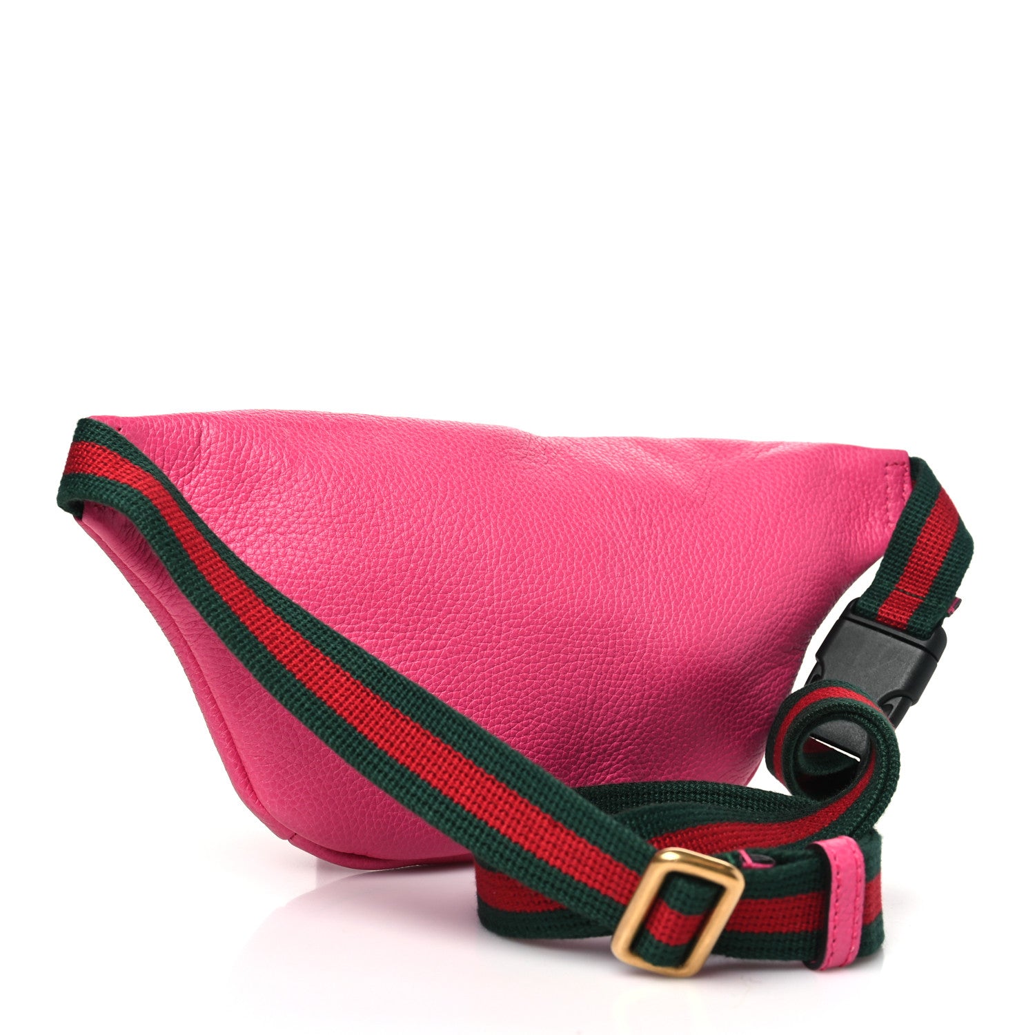 Gucci Grained Calfskin Small Logo Belt Bag Box Pink Green 2 of 9