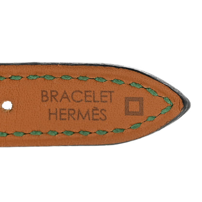 Hermes Shiny Alligator Watch Strap Vert Moyen 3 of 7
