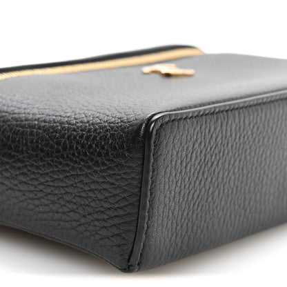 Chanel Grained Calfskin Small Supple Trapeze Vanity With Chain Black 8 of 10