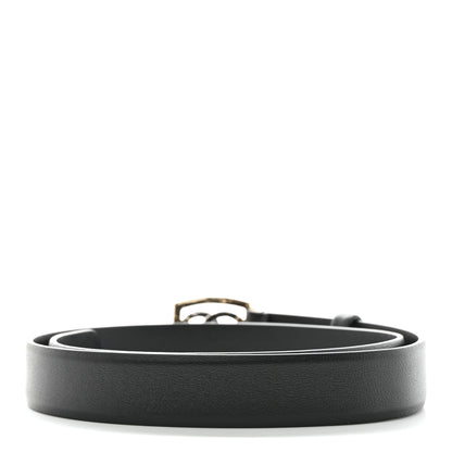 Chanel Calfskin Crystal CC Vendome Belt 85 34 Black 2 of 7