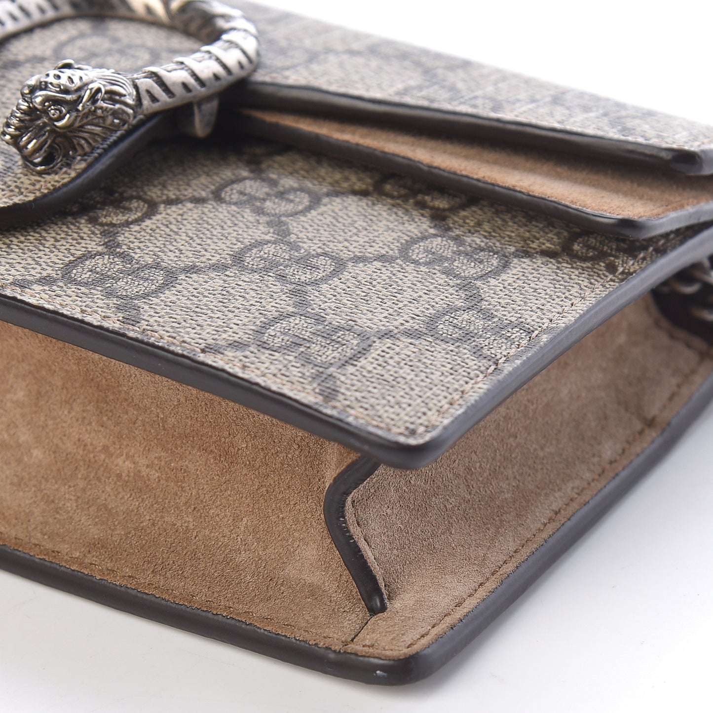 GG Supreme Monogram Super Mini Dionysus Shoulder Bag Taupe