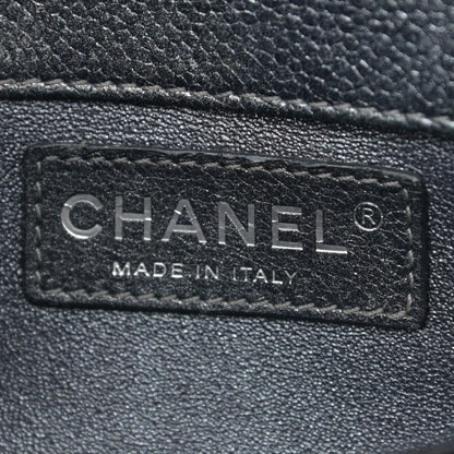 Chanel Metallic Caviar Quilted Extra Mini Flap Charcoal 5 of 11