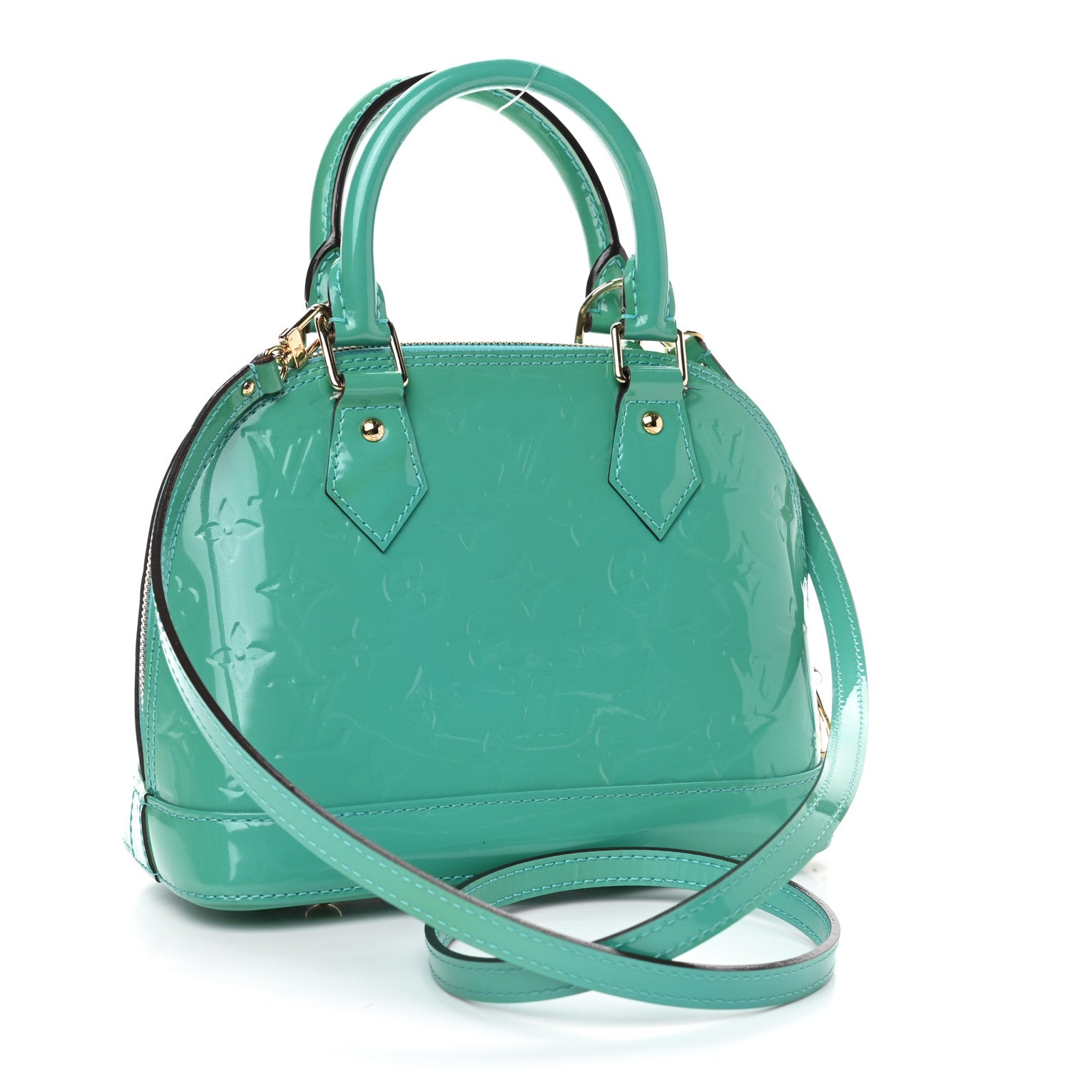 Louis Vuitton Vernis Alma BB Turquoise 2 of 5