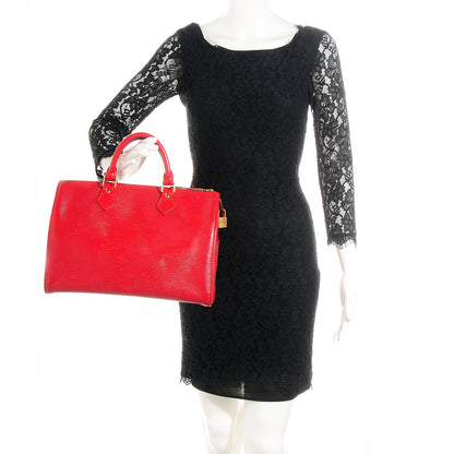 Louis Vuitton Epi Speedy 30 Rouge 2 of 7