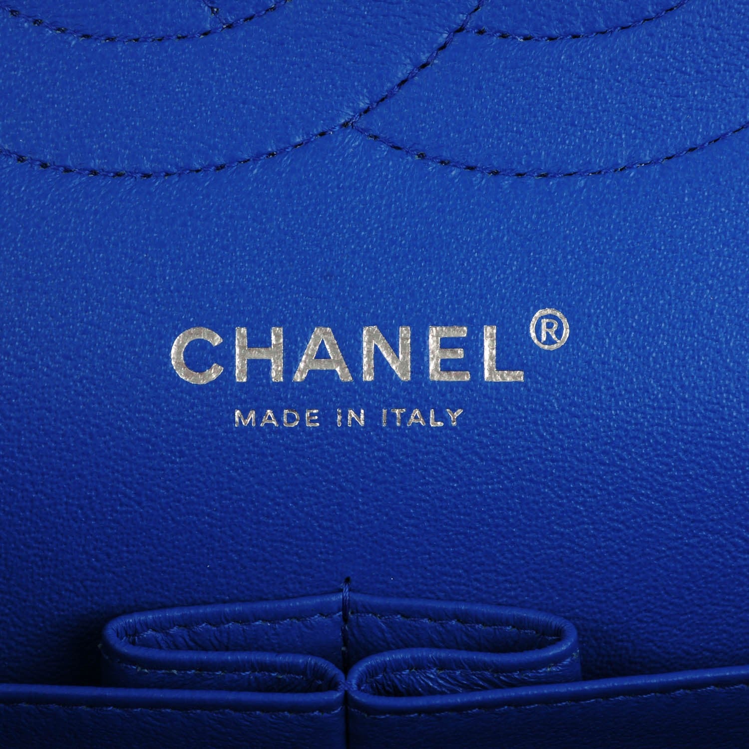 Chanel Caviar Quilted Jumbo Double Flap Blue 7 of 8