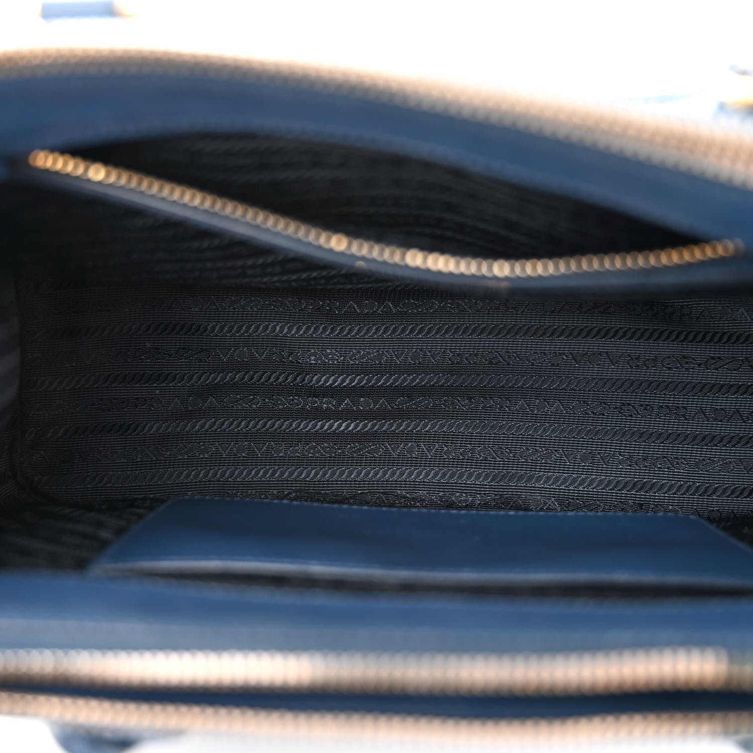 Prada Saffiano Small Galleria Double Zip Tote Bluette 5 of 13