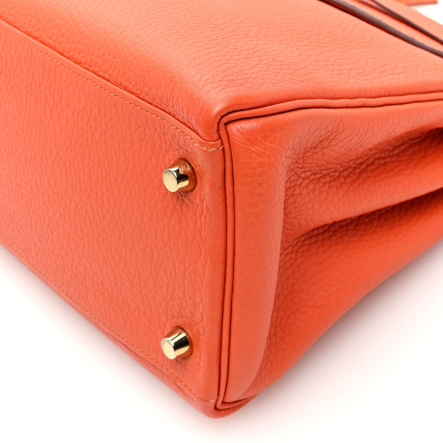 Hermes Togo Kelly Retourne 28 Orange 10 of 11
