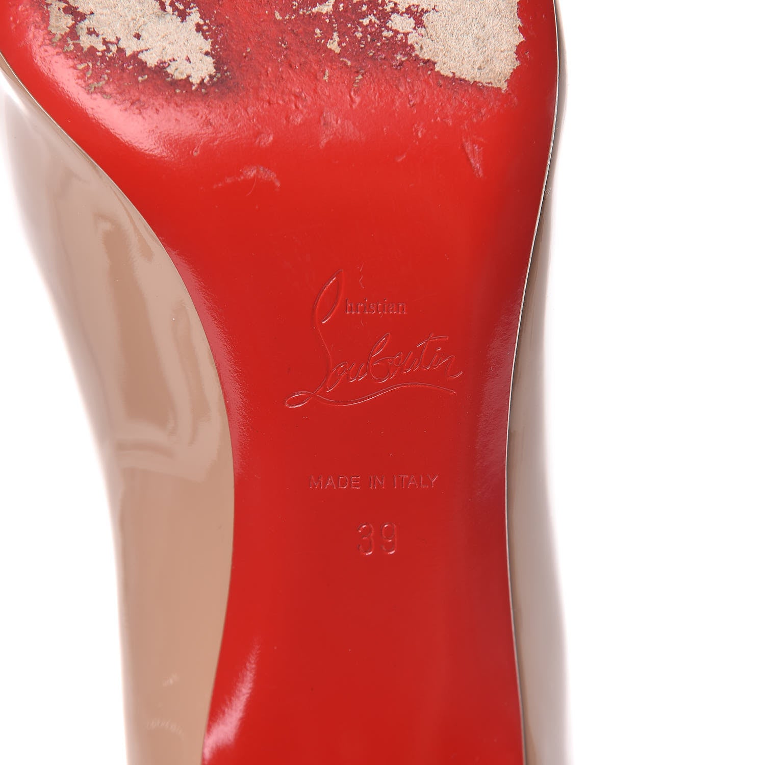 Christian Louboutin Patent Simple 70 Pumps 39 Nude 7 of 10