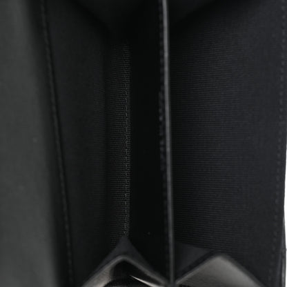 Chanel Lambskin Quilted Flap Baguette Crystal Card Holder Wallet Black 5 of 9