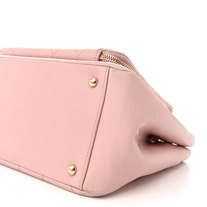 Chanel Caviar Quilted Small Business Affinity Shopping Bag Light Pink 10 of 25