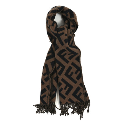 Fendi Cashmere FF Shawl Tobacco 1 of 3