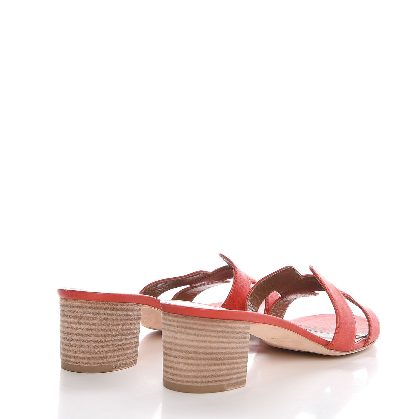 Nappa Oasis Sandals 40.5 Rouge Orange