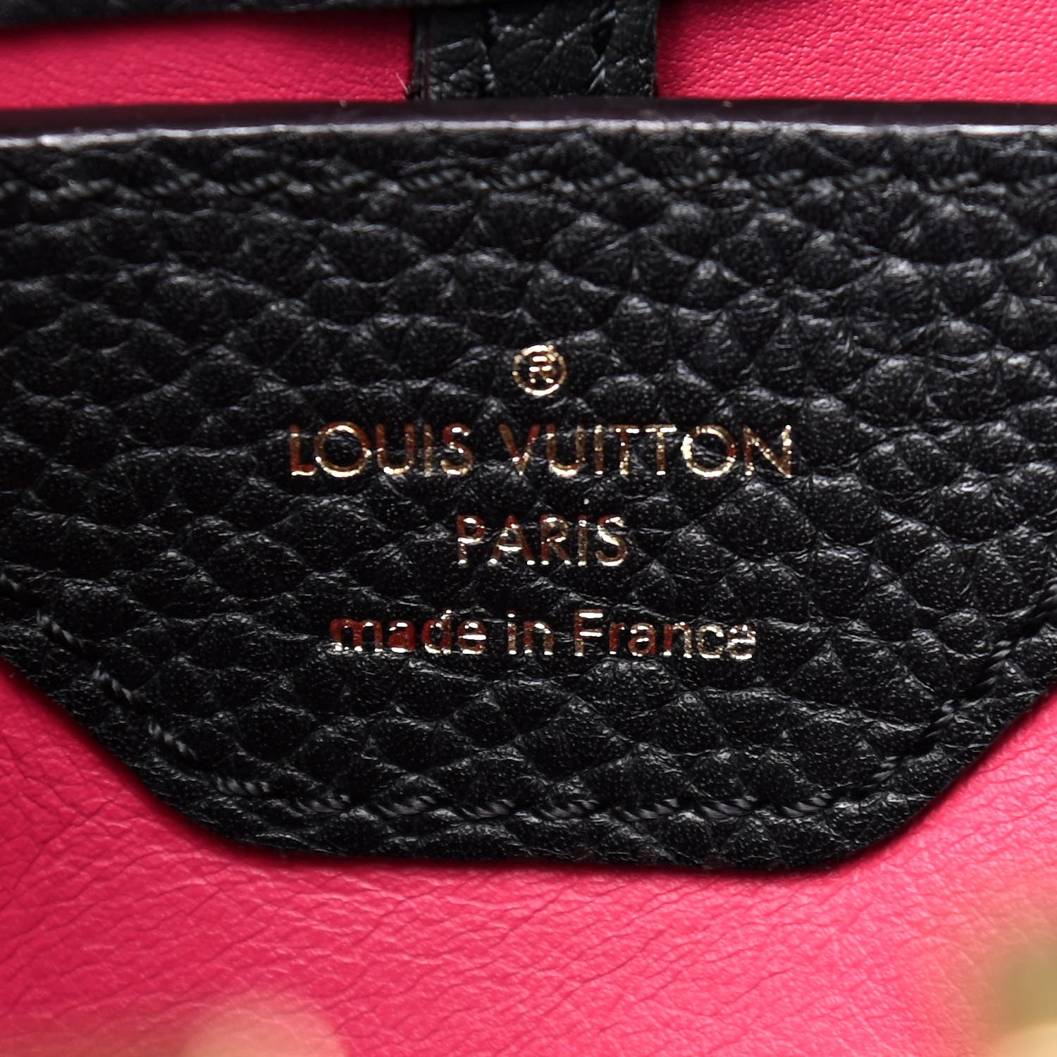 Louis Vuitton Taurillon Capucines BB Black 5 of 5