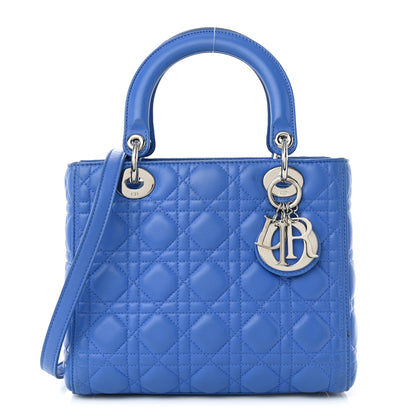 Christian Dior Lambskin Cannage Medium Lady Dior Blue Pastel 1 of 10