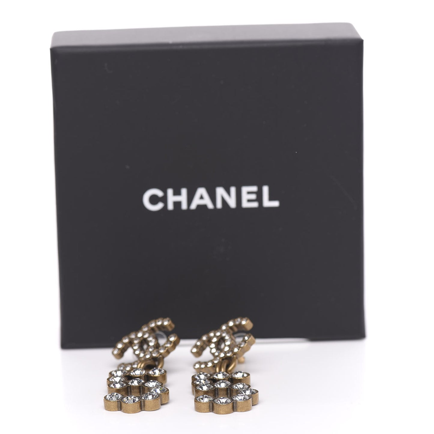 Metal Crystal City of Lights No 5 Drop Earrings Gold