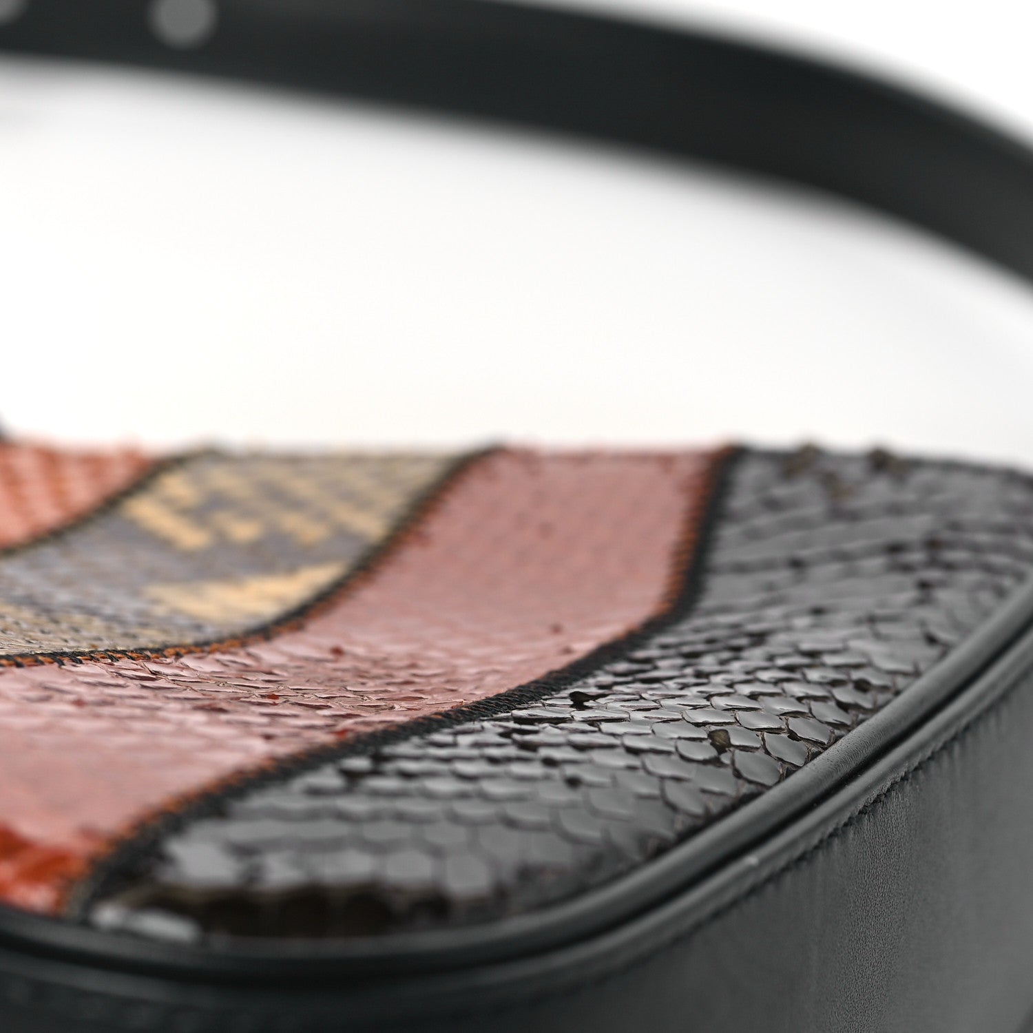 Saint Laurent Snakeskin Patchwork Le 5 A 7 Hobo Brown 1511382