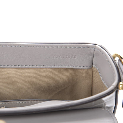Chloe Calfskin Crocodile Embossed Mini C Bag Stormy Grey 7 of 11
