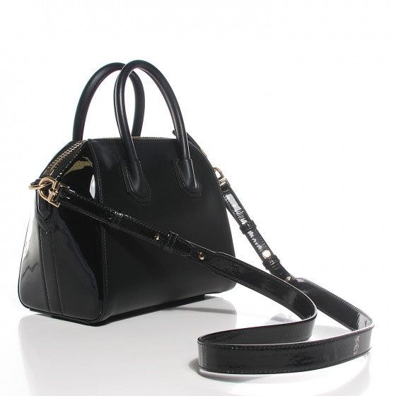 Givenchy Rubber Effect Calfskin Mini Antigona Black 3 of 20