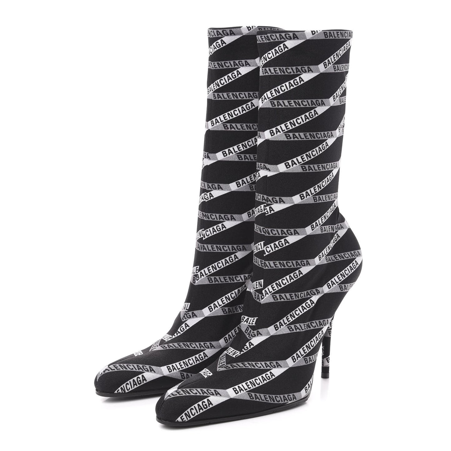 Spandex Losange Monogram 110mm Booties 40 Gris Black