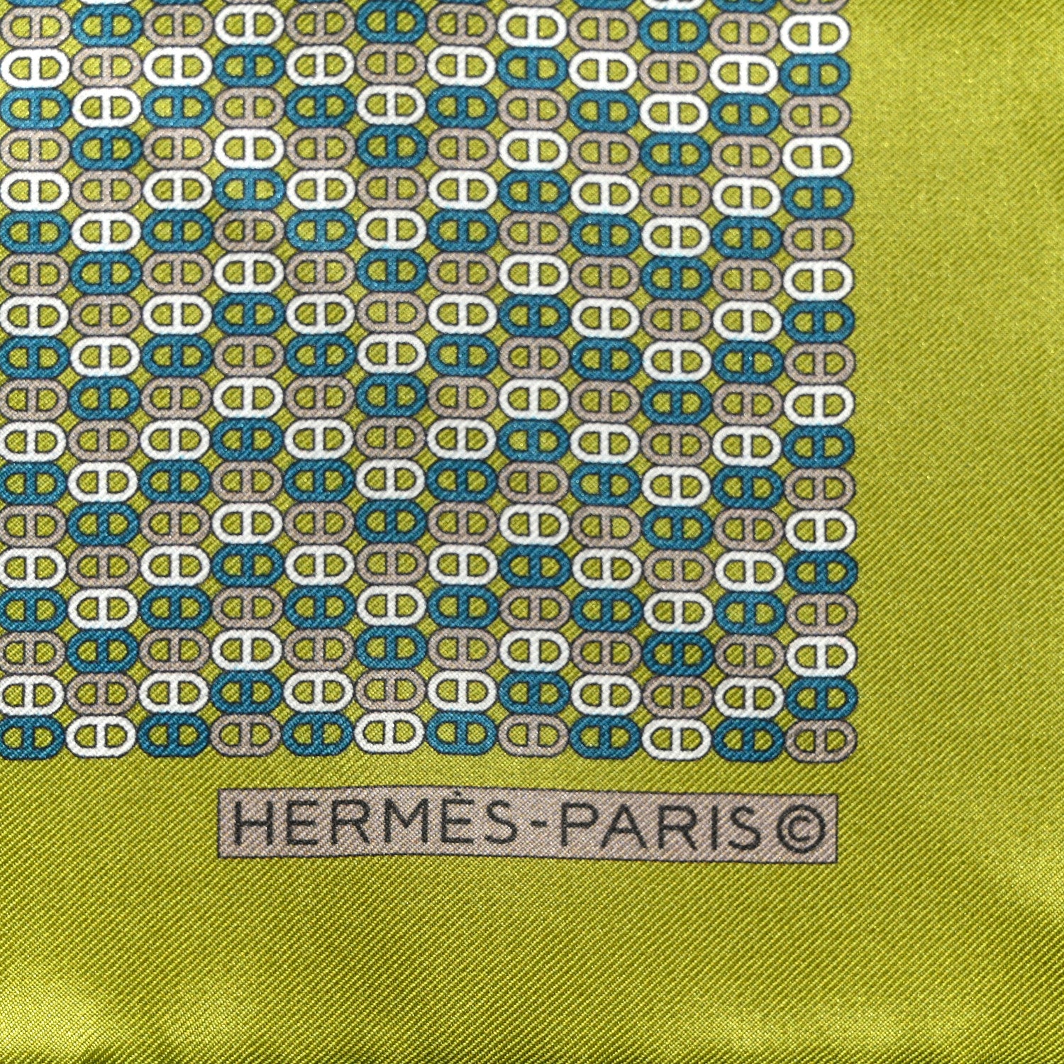 Hermes Silk Pocket Square Scarf 3 of 4
