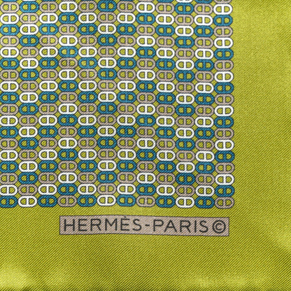 Hermes Silk Pocket Square Scarf 3 of 4