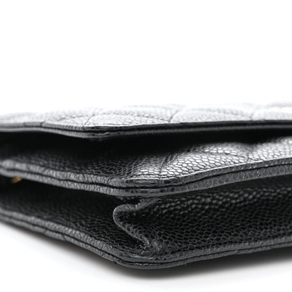 Chanel Caviar Quilted Wallet on Chain WOC Black 10 of 13